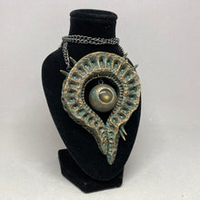 Load image into Gallery viewer, Brass and Patina Monster Necklace