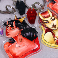 Load image into Gallery viewer, Demon Girls Acrylic Keychain