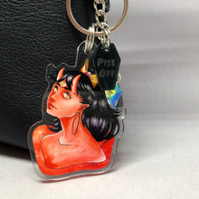 Load image into Gallery viewer, Demon Girls Acrylic Keychain