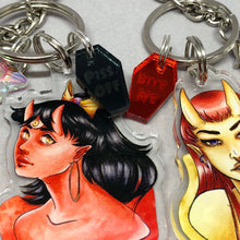 Load image into Gallery viewer, Demon Girls Acrylic Keychain
