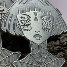 Load image into Gallery viewer, Spider Queen Large 2.5 inch Metal Pin