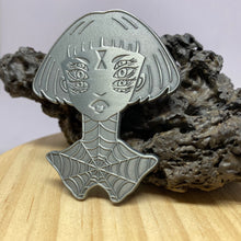 Load image into Gallery viewer, Spider Queen Large 2.5 inch Metal Pin