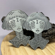 Load image into Gallery viewer, Spider Queen Large 2.5 inch Metal Pin
