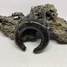 Load image into Gallery viewer, Black and Copper Tentacle Necklace Pendant
