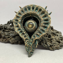 Load image into Gallery viewer, Brass and Patina Monster Necklace
